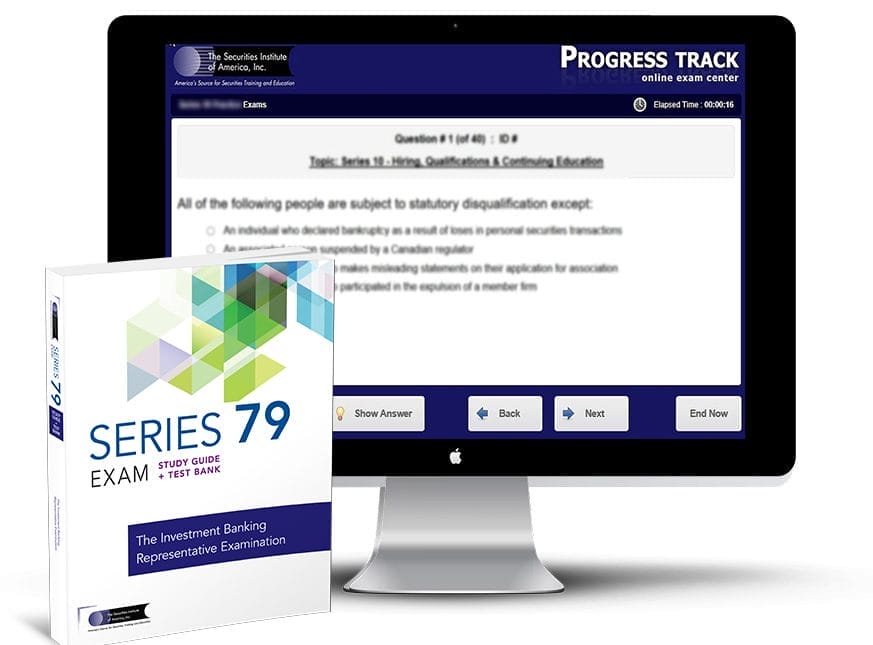 Series 79 Textbook and Exam Prep software