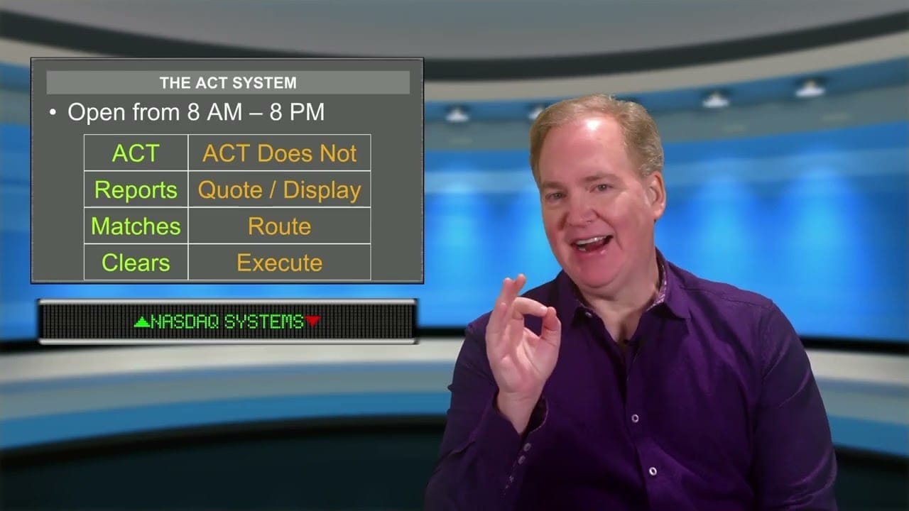 FINRA Exam Prep VIdeo - NASDAQ Trade Reporting Systems