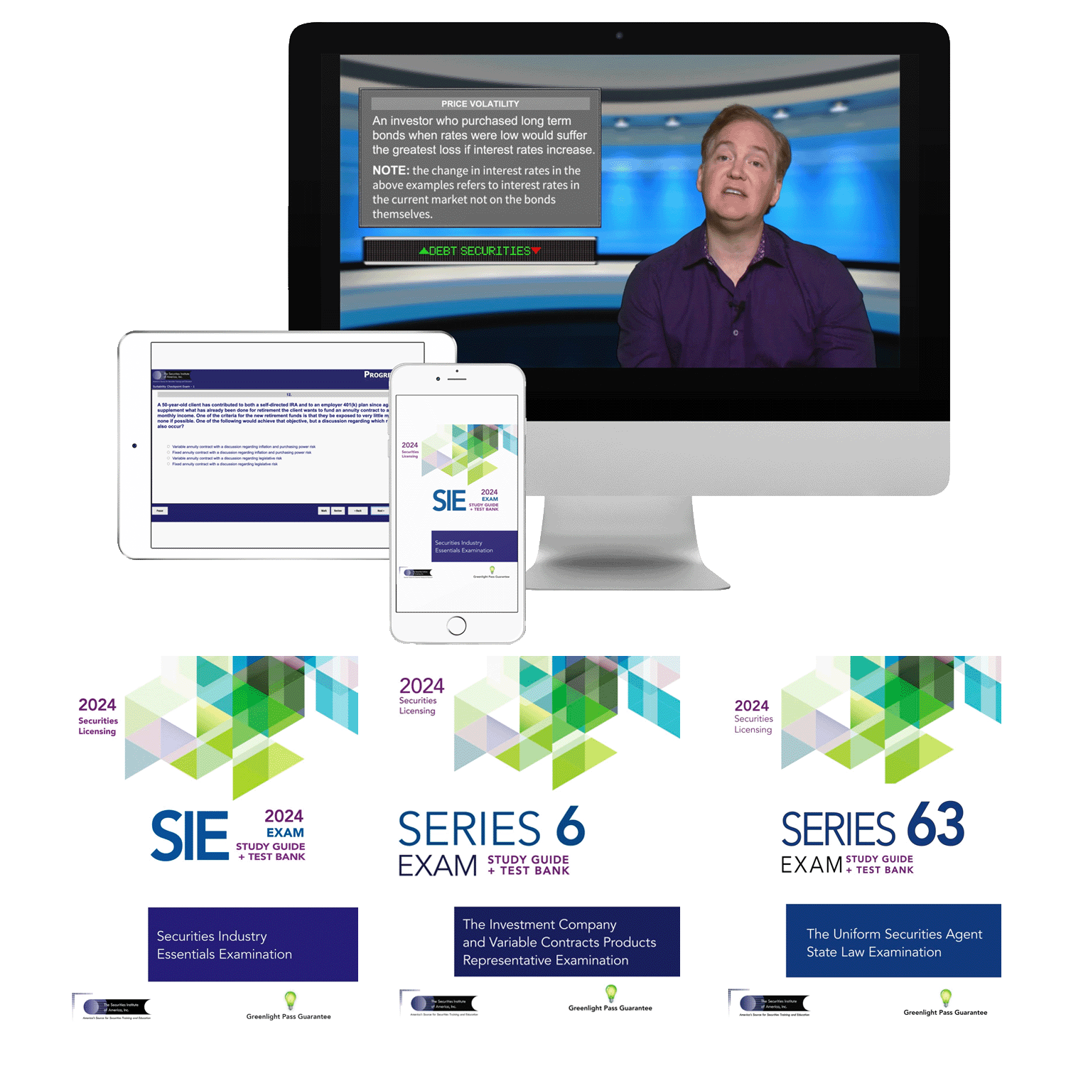 SIE, Series 6 & 63 Complete Study Solution - 2024 Exam Prep