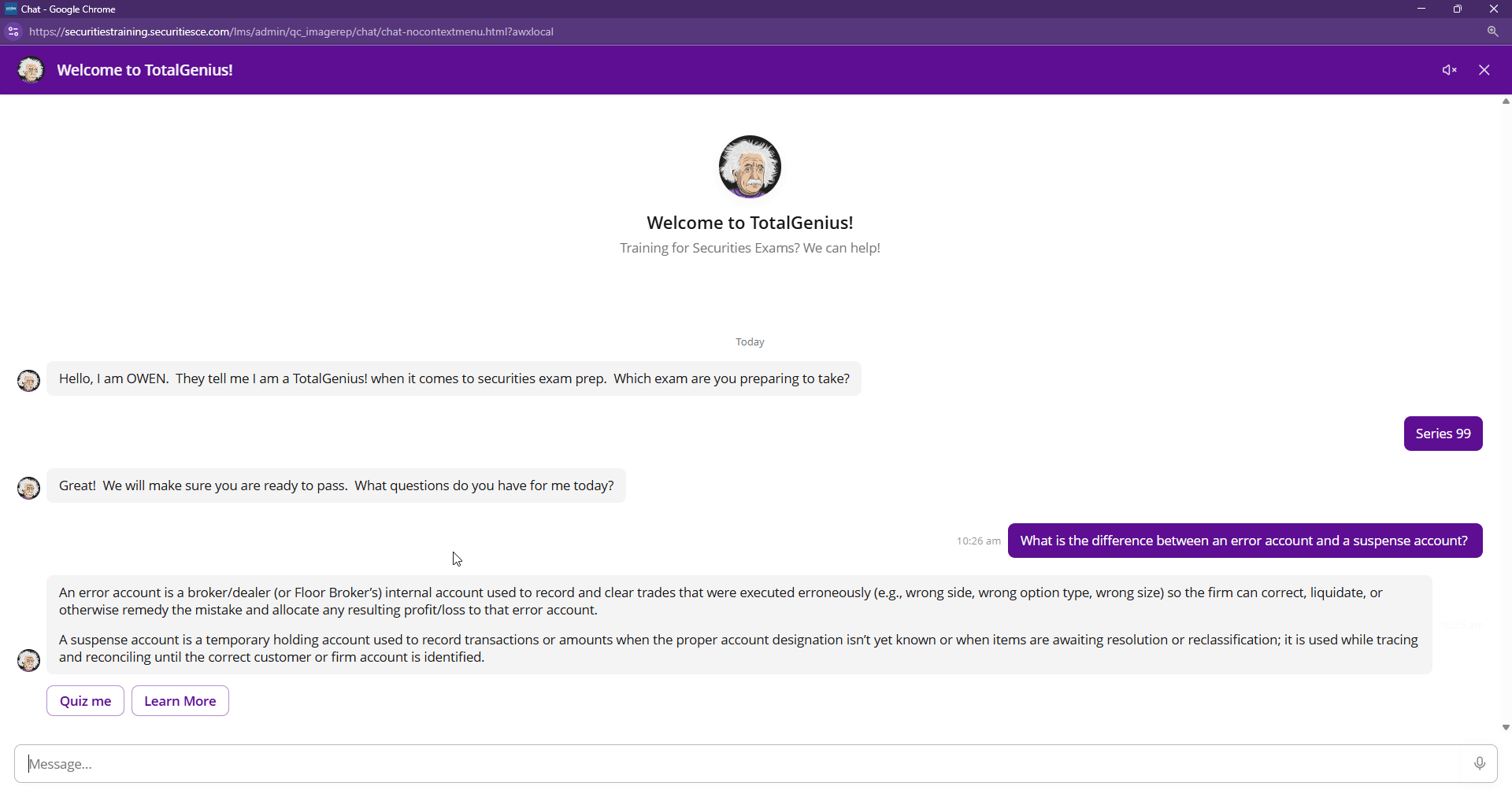 series 99 cheat sheet
